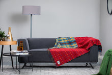 Load image into Gallery viewer, Foxford Red Multi Spot Throw
