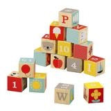 Load image into Gallery viewer, Petit Collage ABC Wood Blocks