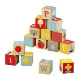 Petit Collage ABC Wood Blocks