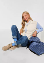 Load image into Gallery viewer, 302027- blue and sand pullover- Street One