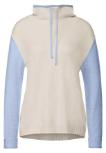 Load image into Gallery viewer, 302027- blue and sand pullover- Street One