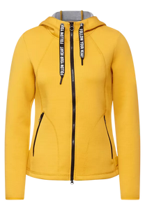 253496 Cecil Scuba Full Zip Hooded Jacket- Mustard