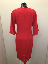 Load image into Gallery viewer, V/Neck Bell SleeveRed Dress- Avalon