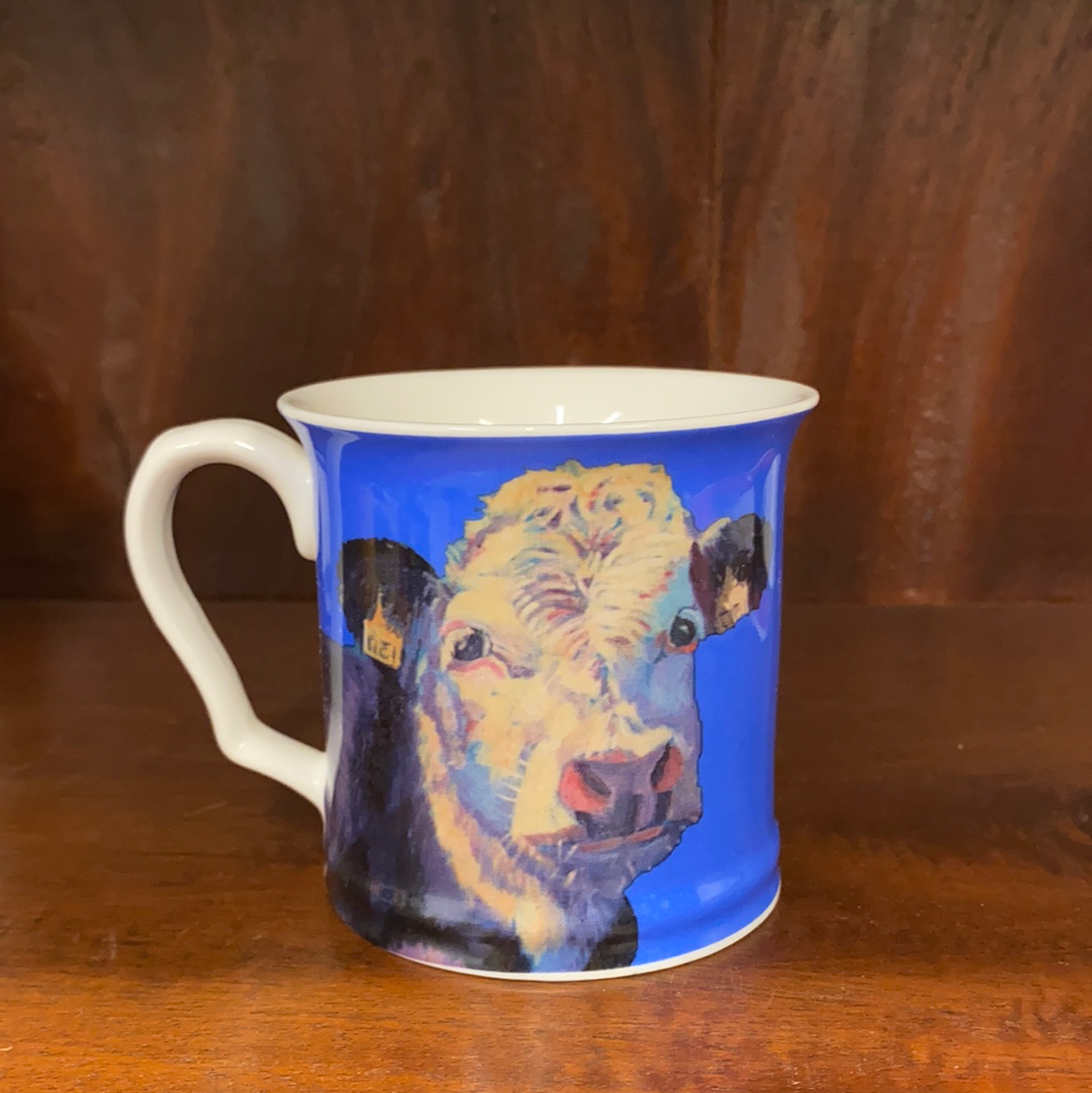 Brigid Shelly Cow Mug - Nancy (Blue)
