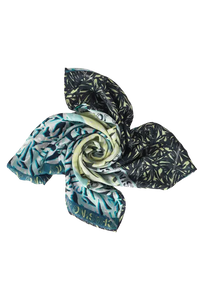 572100- Foil Print Loop Scarf-