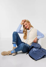 Load image into Gallery viewer, 302027- blue and sand pullover- Street One