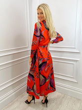 Load image into Gallery viewer, Orange Luca Shirt Dress- Kate &amp; Pippa