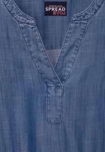 143318- Denim Smock Dress