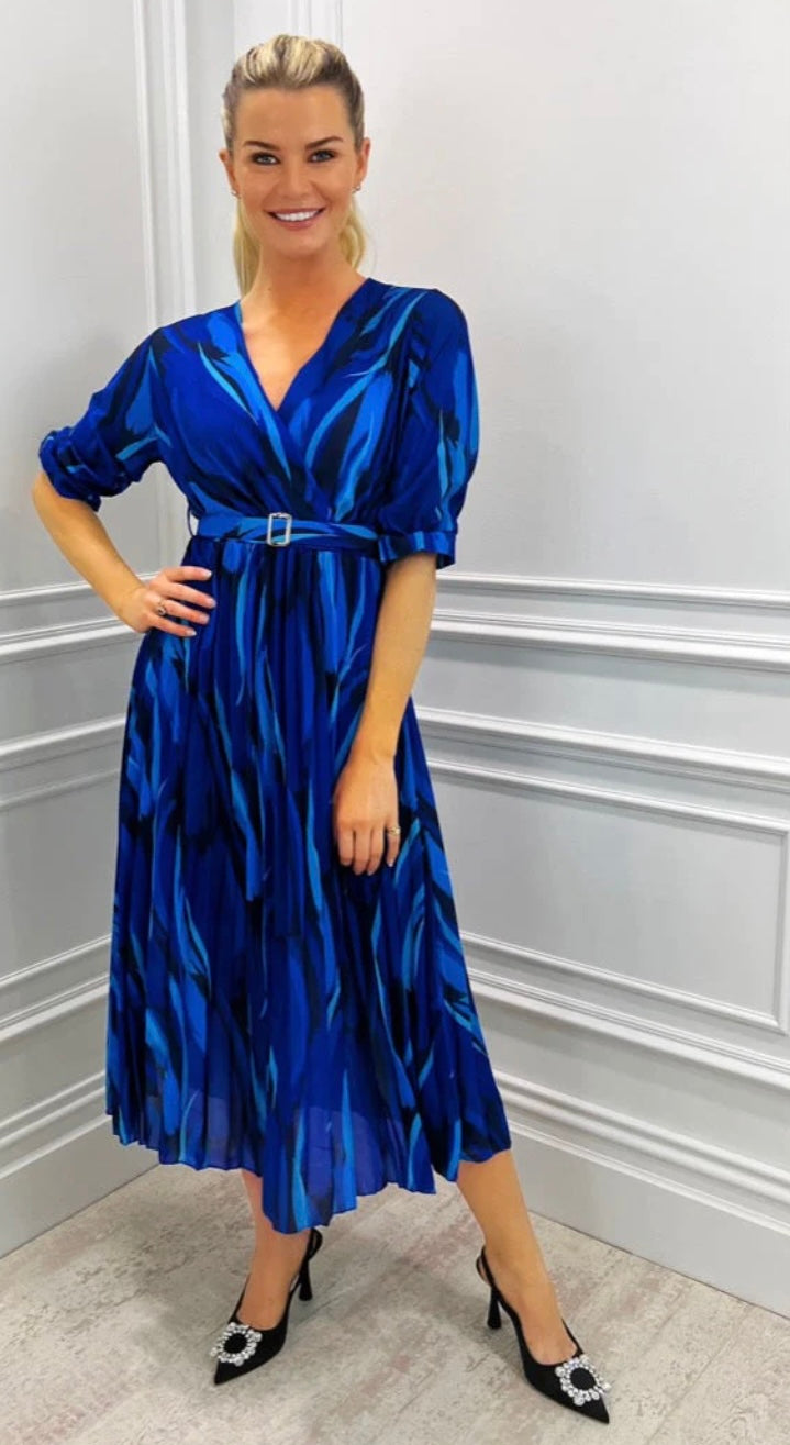 Kate & Pippa Positano MIDI Dress- Royal Blue