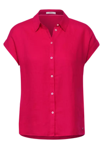 343037- Red Linen Shirt - Cecil