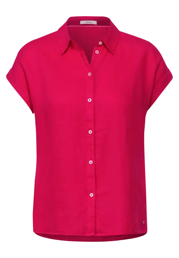 343037- Red Linen Shirt - Cecil