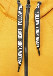 253496 Cecil Scuba Full Zip Hooded Jacket- Mustard