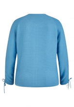 Load image into Gallery viewer, 112520- Blue Zip Cardigan - Rabe