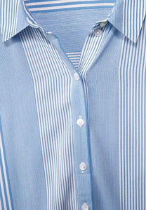343199- Blue Stripe Blouse - Cecil