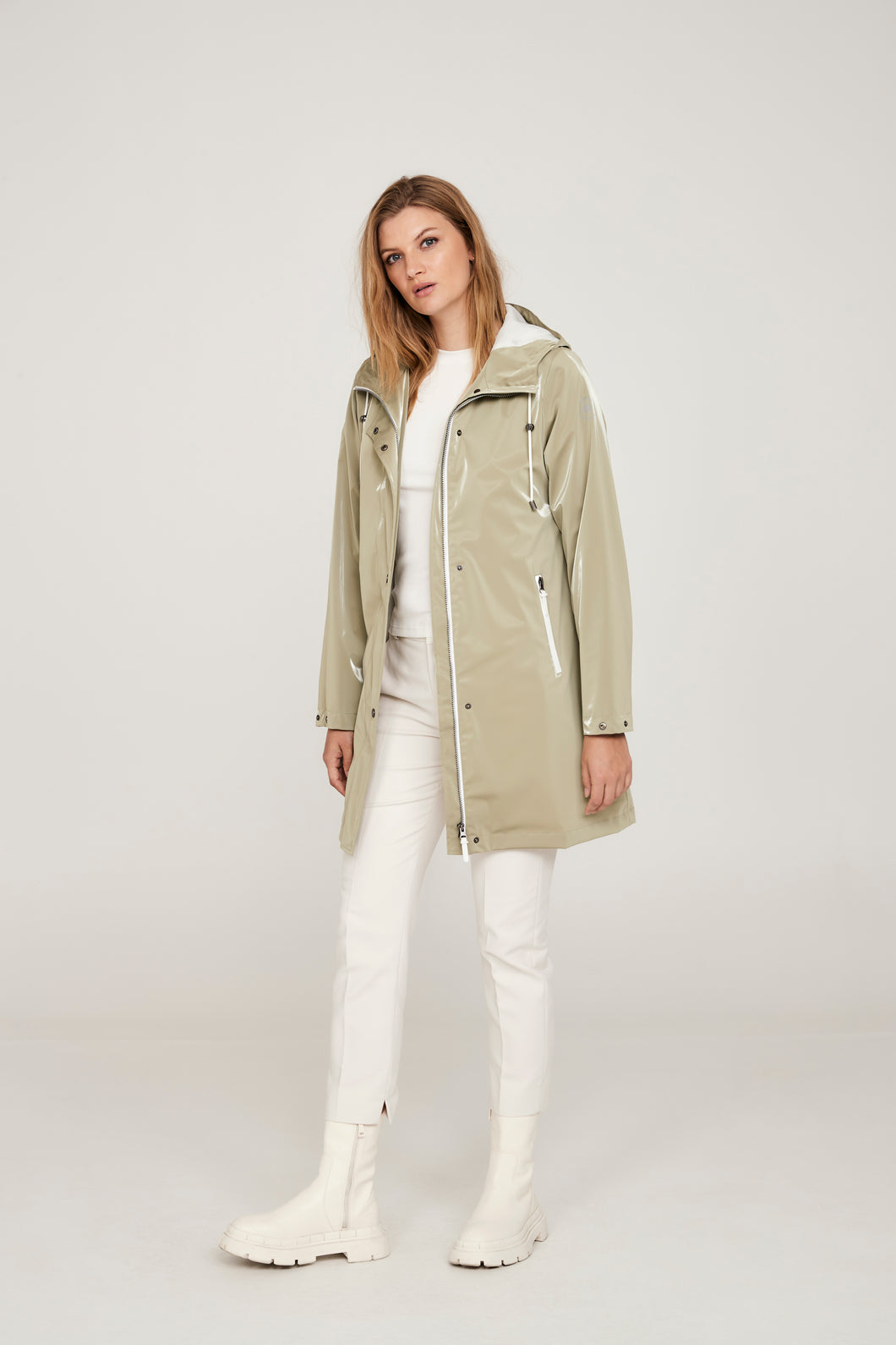 Sage green raincoat discount
