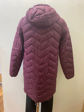 Load image into Gallery viewer, 0539- Long Plum Coat - Fransa