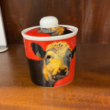 Load image into Gallery viewer, Brigid Shelly Cow Sugarbowl - Josie (Red)