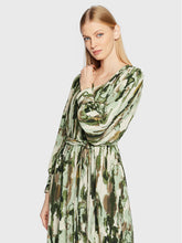 Load image into Gallery viewer, 1212- Green Print Dress- Fransa