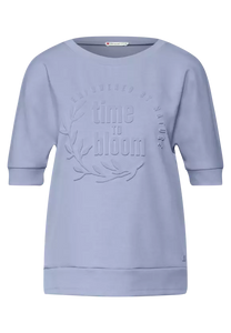 318519- blue, soft embroidered shirt- Street One