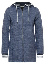Load image into Gallery viewer, 253358- Cecil Long Hooded Jacket - Deep Blue