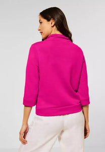 301850- Powerful Pink Short Sleeve Pullover - Street One