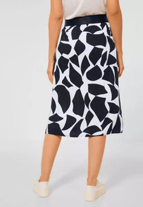 361095- Printed Wrap MIDI Skirt- Street One