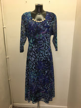 Load image into Gallery viewer, Royal Blue Print Dress &amp; Jacket - Avalon