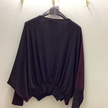 Load image into Gallery viewer, 163 Naya Batwing Top-Maroon/Black