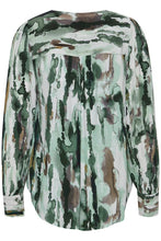 Load image into Gallery viewer, 1213- Green Print Blouse - Fransa