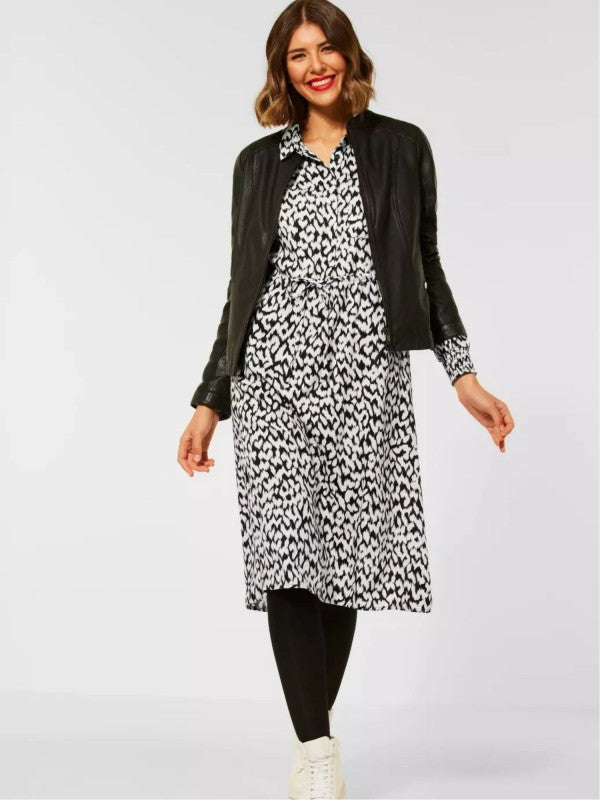 143068- Printed Shirt Dress- Street One