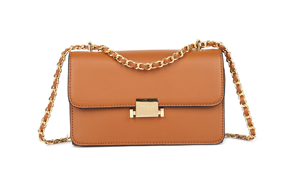 32201 - Double Zip Wallet Bag - Brown