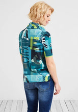 Load image into Gallery viewer, 319389- Short Sleeve Cowl Neck Top - Cecil