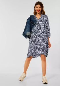 143199- Navy floral dress - Street One