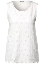 Load image into Gallery viewer, 317794- White embroidered top- Street One