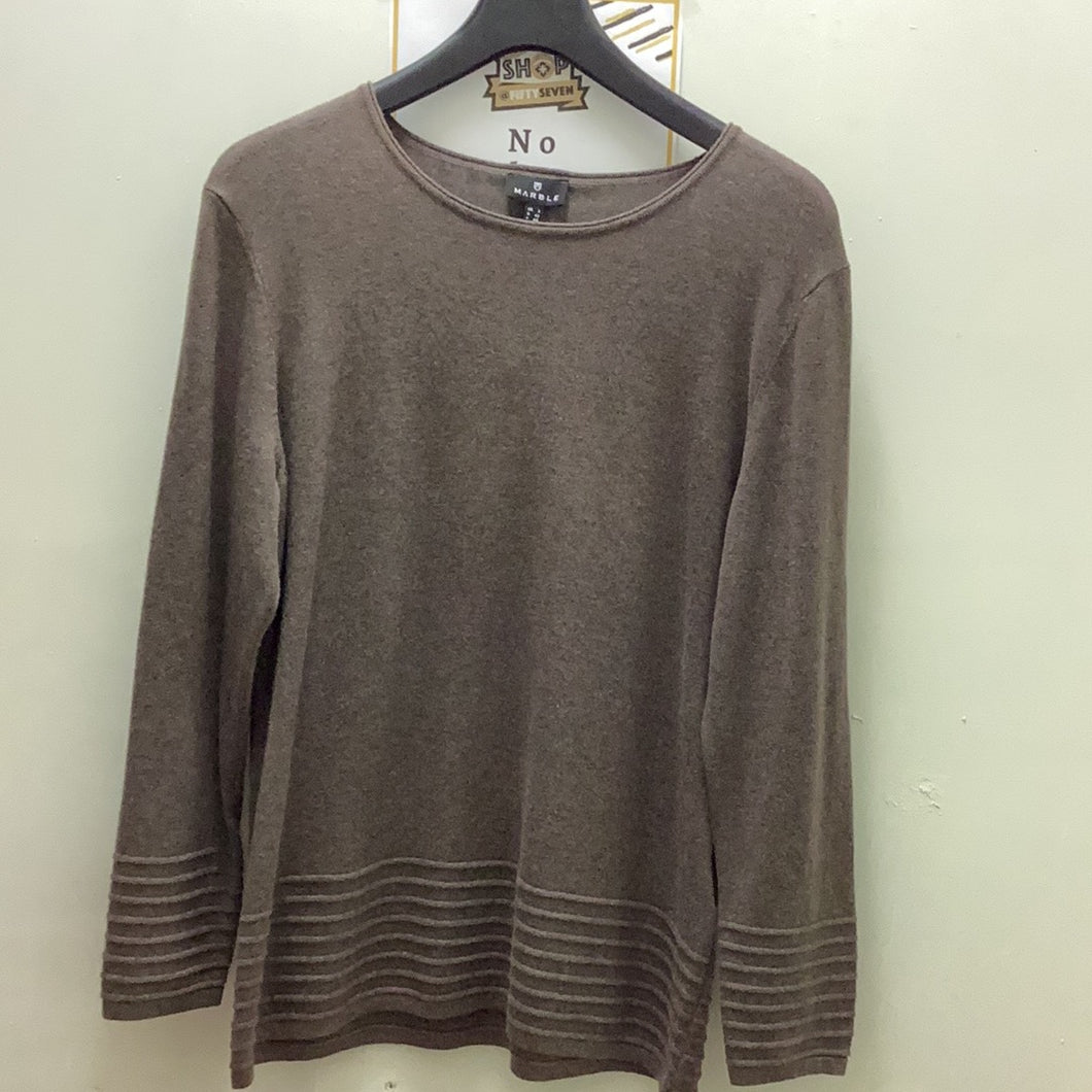5893 Marble Chocolate Brown jumper