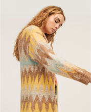 Load image into Gallery viewer, 433- Mustard Mix Cardigan - Surkana