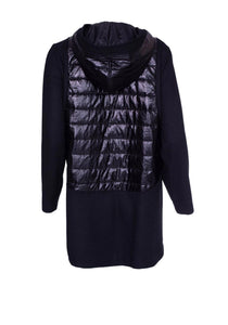 106 - Black Hooded Coat - Ora