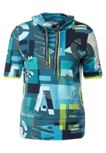 Load image into Gallery viewer, 319389- Short Sleeve Cowl Neck Top - Cecil