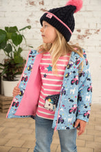 Load image into Gallery viewer, Little lighthouse- Amelia Girls Sky Farm Print Jacket