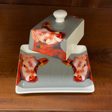 Load image into Gallery viewer, Brigid Shelly Cow Butter Dish - McGinty (Grey)