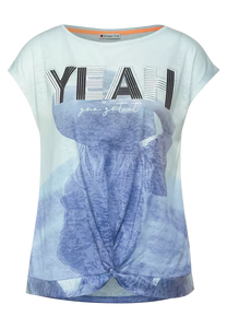 317818- Blue Print T-Shirt- Street One