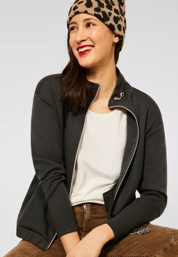 211565- Olive Green Zip Jacket- Street One