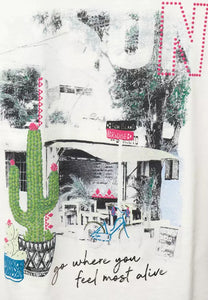 317992- Photo Print T-Shirt- Cecil