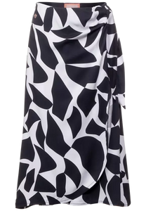 361095- Printed Wrap MIDI Skirt- Street One