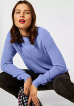 Load image into Gallery viewer, 301708- Blue Fisherman’s Rib Jumper- Street One