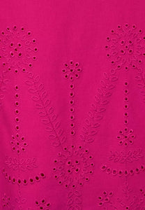 317968- Embroidered Raspberry Pink T-shirt- Cecil