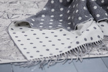 Load image into Gallery viewer, Foxford Grey Dotty Throw