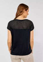 Load image into Gallery viewer, 318021-Navy Lace Top - Street One