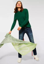 Load image into Gallery viewer, 301708- Green Fisherman’s Rib Jumper- Street One
