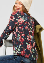 Load image into Gallery viewer, 343003- Floral Print Blouse - Navy